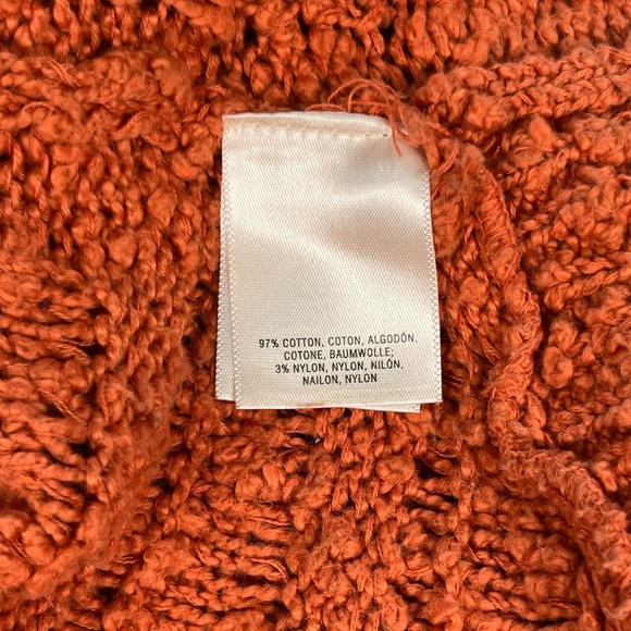 Anthropologie | Moth | Orange Crossed Cables Sweater - Picture 6 of 7